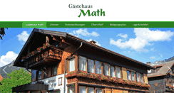 Desktop Screenshot of gaestehaus-math.de