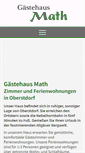 Mobile Screenshot of gaestehaus-math.de